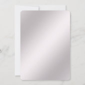 Roze Sier Bruidsdouche Kaart (Achterkant)