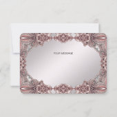 Roze Sier Dank Je Kaart (Achterkant)