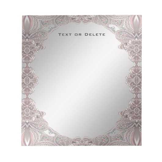 Roze sier Notitieblok (Voorkant)