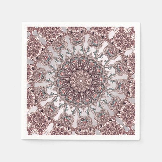Roze Sier Servetten (Voorkant)