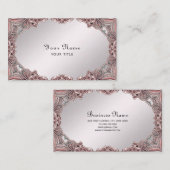Roze sier Visitekaartje (Voorkant / Achterkant)