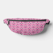 Roze Sierdamast Patroon Heuptasje (Liggend)