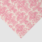Roze sierdamast patroon tissuepapier (Detail)