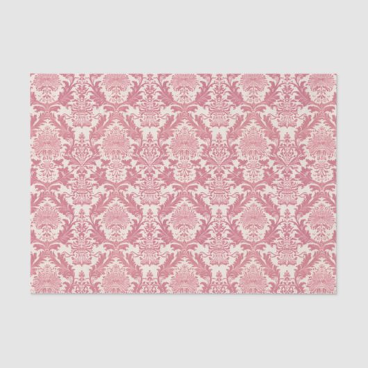 roze sierdamast patroon tissuepapier (Voorkant)