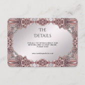 Roze sierdetailbehuizing Kaart (Voorkant)