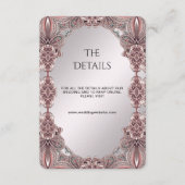 Roze sierdetailbehuizing Kaart (Voorkant)