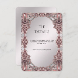 Roze sierdetailbehuizing Kaart