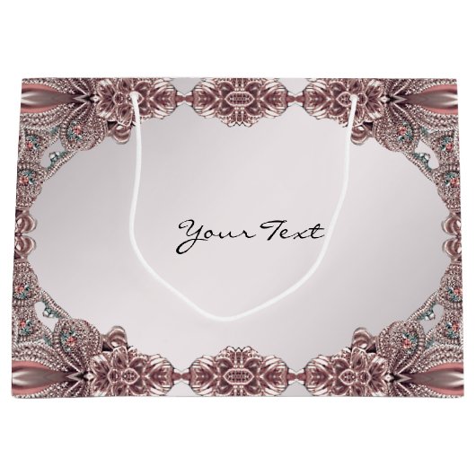 Roze Siergeschenkzak Groot Cadeauzakje (Voorkant)