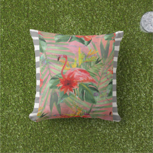 Roze Sierkussen Flamingo