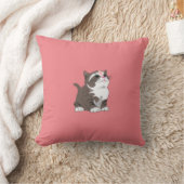 Roze Sierkussen Schattigee Baby Cat - Kies kleur (Deken)