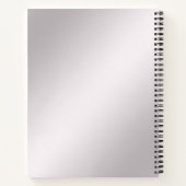 Roze Sierlijk Bloem Notitieboek (Achterkant)