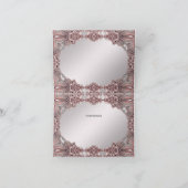 Roze sierlijke bedankkaart (Binnen)