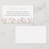 Roze sierlijke bloemen behuizing Kaart (Voorkant / Achterkant)