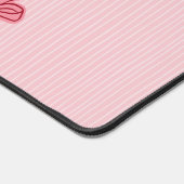 Roze Sierlijke Boog Frame Salon Bureaumat (Hoek)