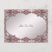 Roze Sierlijke Briefkaart (Voorkant)