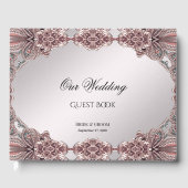 Roze sierlijke gastenboek (Voorkant)