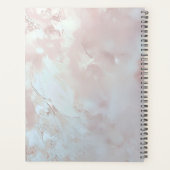 Roze Sierlijke Parel en Bloem Planner (Achterkant)