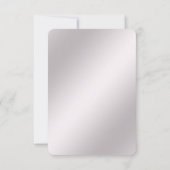 Roze sierlijke RSVP-kaart RSVP Kaartje (Achterkant)