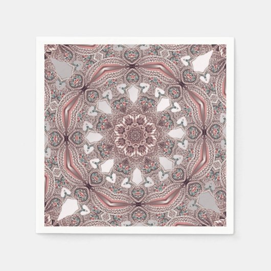 Roze Sierlijke Servetten (Voorkant)