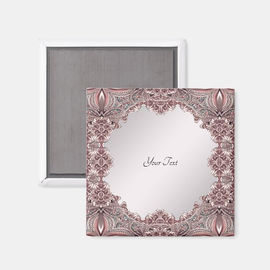 roze siermagneet magneet (Voorkant / Achterkant)