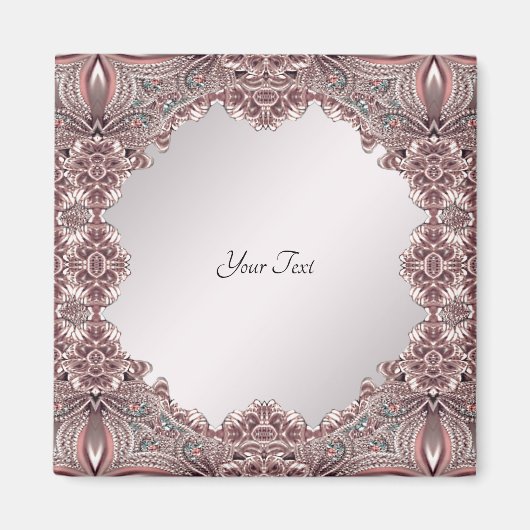 roze siermagneet magneet (Voorkant)