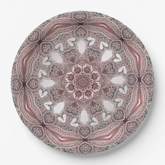 Roze Sierpapier Bord (Voorkant)