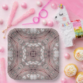 Roze Sierpapier Bord (Feest)