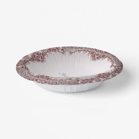 Roze Sierpapier Kommen (Gebogen)