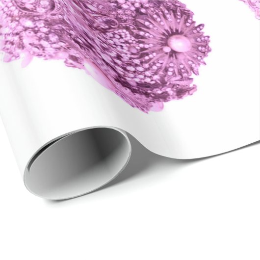 Roze sierpapier voor sierdoeleinden cadeaupapier (Rol Hoek)