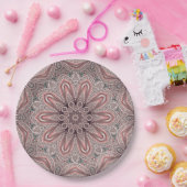 Roze Sierpapierbord Papieren Bordje (Feest)