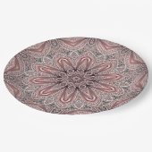 Roze Sierpapierbord Papieren Bordje (Gekanteld)