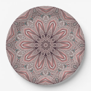 Roze Sierpapierbord Papieren Bordje