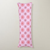 Roze sierpatroon lichaamskussen (Voorkant Verticaal)