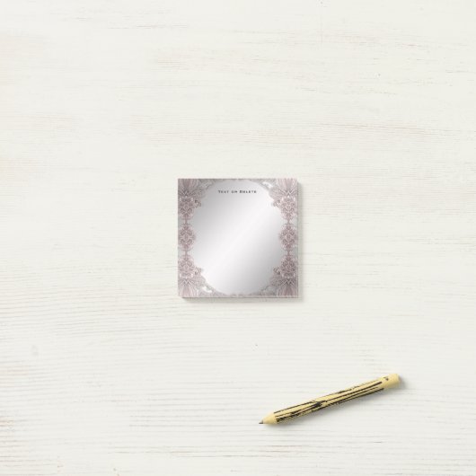 Roze sierpost het merkt op post-it® notes (Op bureau)