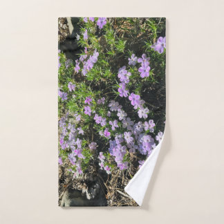 Roze Sierra Mountain bloemen handdoek