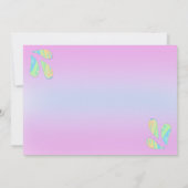 Roze sierstrip Nieuw geboren Sip en zie Aangepaste Kaart (Achterkant)