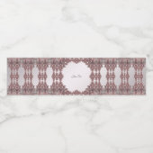 Roze sierwaterflesetiket waterfles etiket (Enkel label)