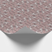 roze sierwikkelpapier cadeaupapier (Hoek)