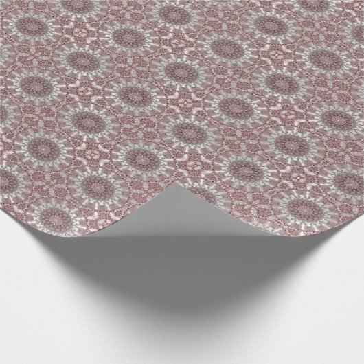 roze sierwikkelpapier cadeaupapier (Hoek)