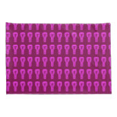 Roze Silhouette Djembe Drum Pattern Pillow hoesje Kussensloop (Achterkant-Rechts)