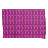 Roze Silhouette Djembe Drum Pattern Pillow hoesje Kussensloop (Voorkant-Links)