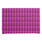 Roze Silhouette Djembe Drum Pattern Pillow hoesje Kussensloop (Voorkant-Rechts)