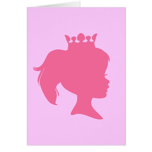 Roze Silhouette Princess T-shirts en Gifts (Voorkant)