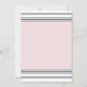 Roze Silver Blue Elegant Photo Graduparty Kaart (Achterkant)