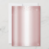 Roze Silver Glitter Princess Tiara Sweet 16 Kaart (Achterkant)