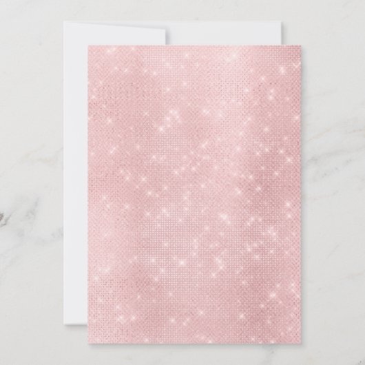 Roze Silver Gold Balloons Girl's 2e verjaardag Kaart (Achterkant)