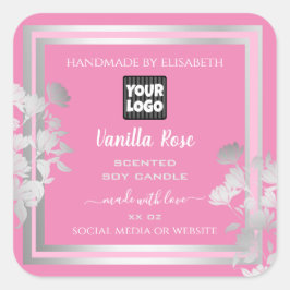 Roze Silver Product Packaging Labels Aangepaste Lo