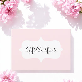 Roze Simple Cadeaukaart
