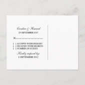 Roze Simple Cherry Blossom RSVP Briefkaart (Achterkant)