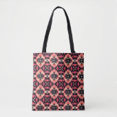 Roze Sinaasappel Abstract patroon Tote Bag (Voorkant)